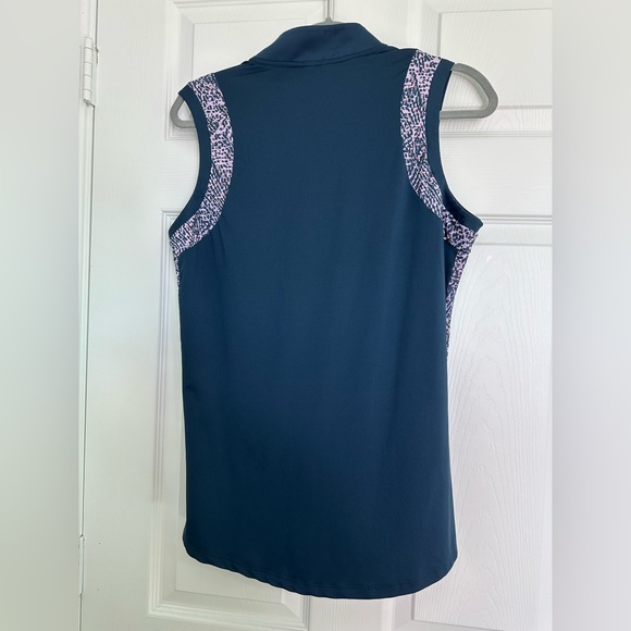 adidas Navy and Pink Athletic Top. - Picture 4 of 8